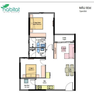 Mã D1.1602 The Habitat Bình Dương 3PN