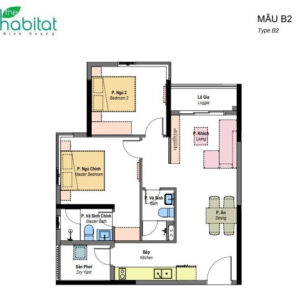 Mã căn D2.1803 The Habitat Bình Dương