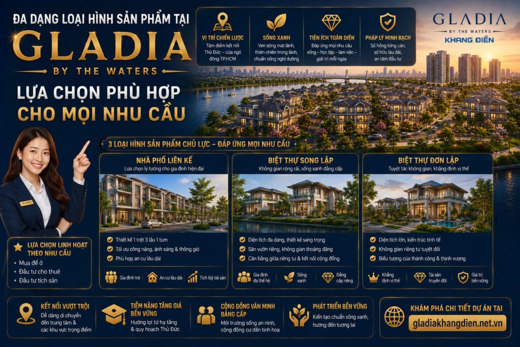 Đa dạng loại hình sản phẩm tại Gladia – Lựa chọn phù hợp cho mọi nhu cầu