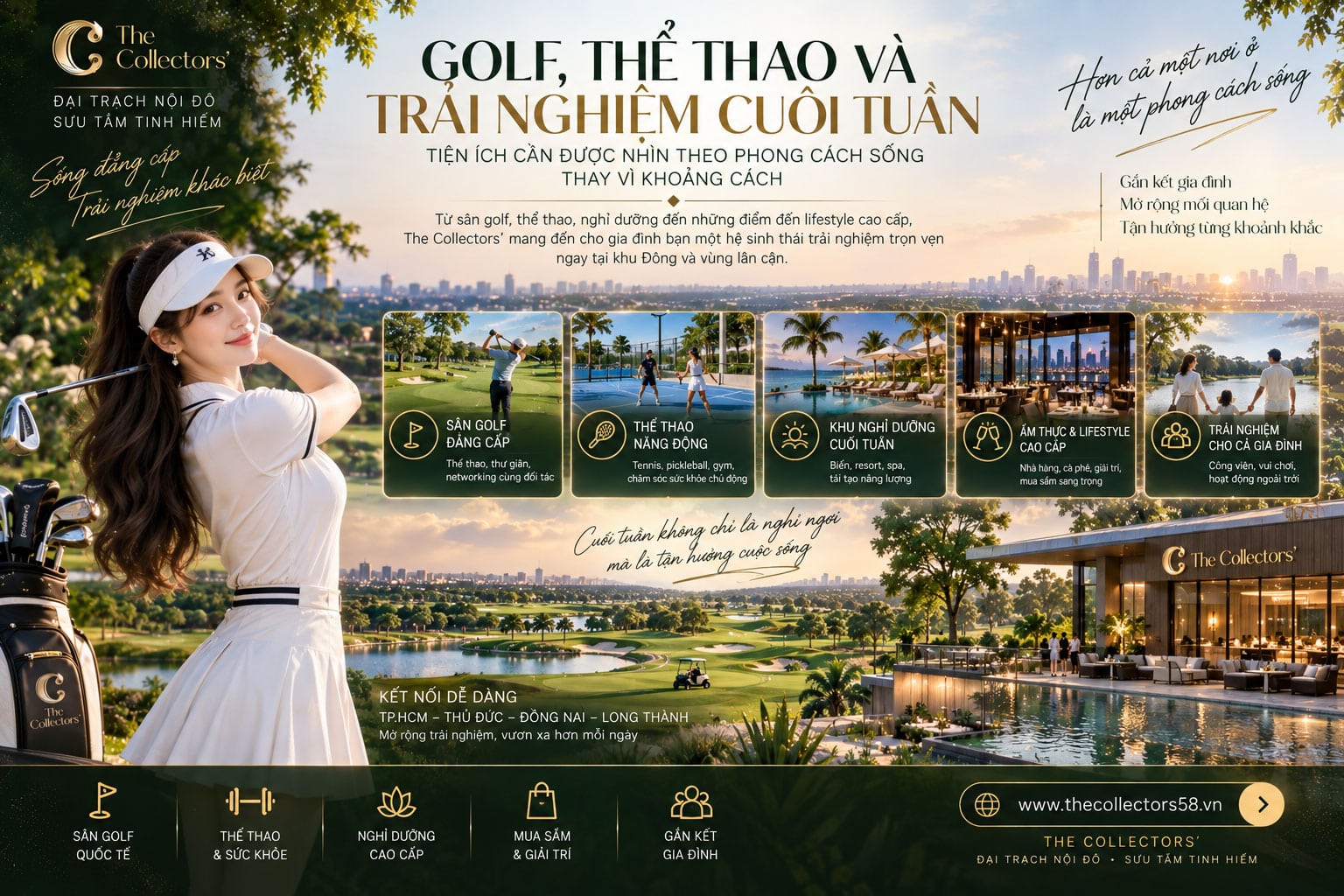 Golf, thể thao và trải nghiệm cuối tuần – tiện ích cần được nhìn theo phong cách sống thay vì khoảng cách