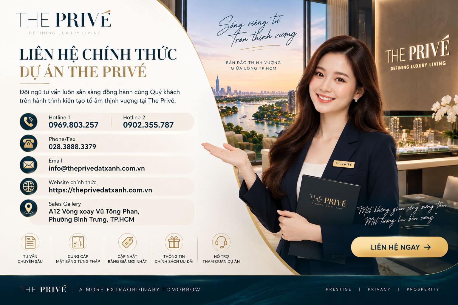 Đăng ký tìm hiểu hệ thống an ninh và tiêu chuẩn bàn giao The Privé
