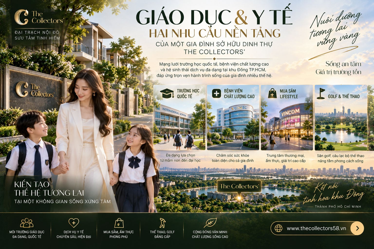 Giáo dục và y tế – hai nhu cầu nền tảng của một gia đình sở hữu dinh thự