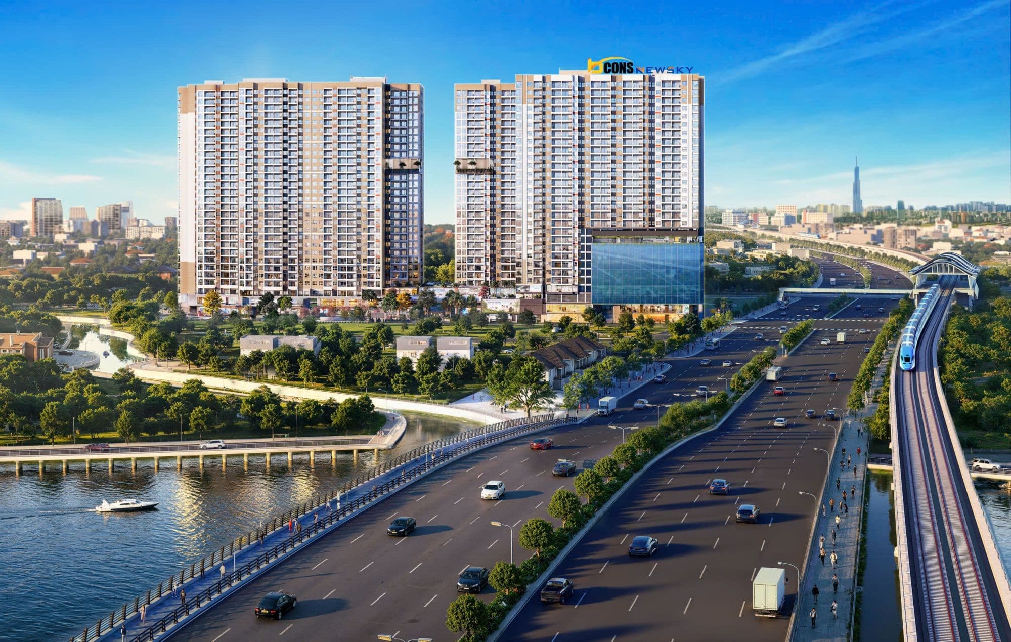 Phối cảnh dự án Bcons New Sky